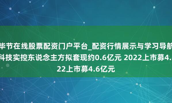 毕节在线股票配资门户平台_配资行情展示与学习导航 楚环科技实控东说念主方拟套现约0.6亿元 2022上市募4.6亿元