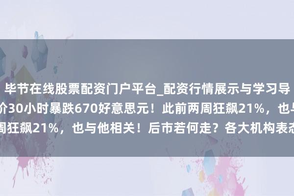 毕节在线股票配资门户平台_配资行情展示与学习导航 特朗普大行为，金价30小时暴跌670好意思元！此前两周狂飙21%，也与他相关！后市若何走？各大机构表态，巨匠解读