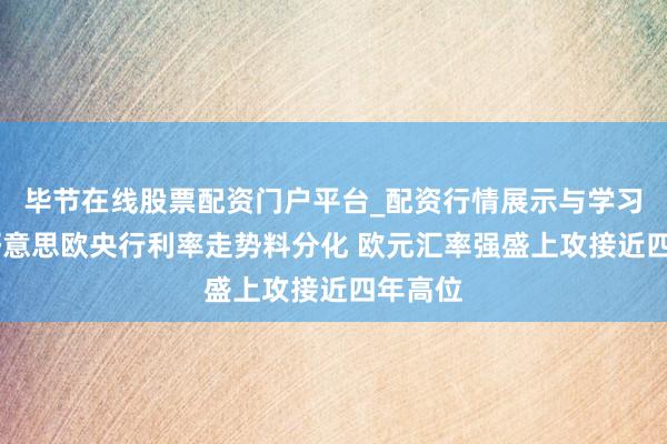 毕节在线股票配资门户平台_配资行情展示与学习导航 好意思欧央行利率走势料分化 欧元汇率强盛上攻接近四年高位