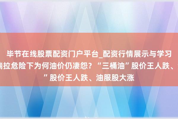 毕节在线股票配资门户平台_配资行情展示与学习导航 委内瑞拉危险下为何油价仍凄怨？“三桶油”股价王人跌、油服股大涨